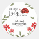 Search for red polka dot stickers Ladybug baby shower