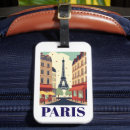 Search for paris luggage tags Eiffel tower