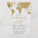 Search for world map invitations Elegant
