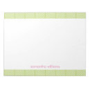 Search for green notepads Pattern