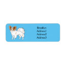 Search for papillon return address labels dog