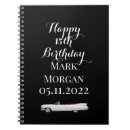 Search for happy birthday notebooks Black and white