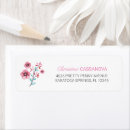 Search for whimsical floral return address labels Feminine
