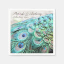 Search for peacock feather napkins Exotic