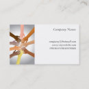 Search for teamwork business cards Hands