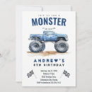 Search for blue monster truck postcards Chequered flag