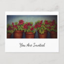 Search for flower pot invitations Red
