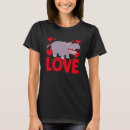 Search for hippo womens tshirts Valentine's