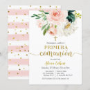 Search for holy of christening invitations Blush pink floral