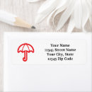Search for umbrella return address labels Modern