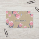 Search for tulips business cards Botanical