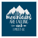 Search for the mountains are calling posters Camping