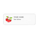 Search for green apple return address labels Red