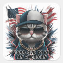 Search for hipster cat stickers Kitten
