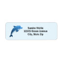 Search for jumping dolphin return address labels Blue