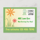 Search for lawn care postcards Service