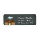 Search for new house return address labels Monogrammed