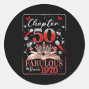 Search for 1976 birthday stickers 50th