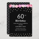 Search for diamond 60th birthday invitations Black