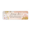 Search for rose gold glitter return address labels Calligraphy