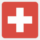 Search for swiss flag stickers White