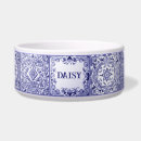 Search for name pet bowls Blue and white
