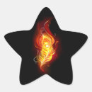 Search for fire star stickers Black