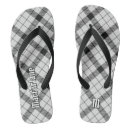 Search for black and white checkered thongs Tartan