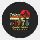 Search for 1976 birthday stickers Limited edition