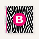 Search for pink zebra stripes notebooks Trendy