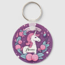 Search for unicorn design key rings Rainbow