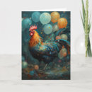 Search for rooster birthday cards Watercolor