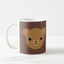 Search for brown teddy bear mugs Kawaii
