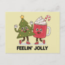 Search for winter trees postcards Santa