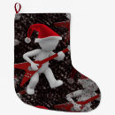 Search for guitar christmas stockings Santa claus