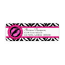 Search for lipstick kiss return address labels Pink