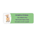 Search for happy flower return address labels Cartoon
