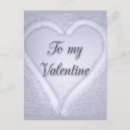Search for love snow postcards White
