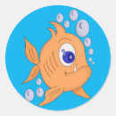 Search for funny goldfish stickers Fishing