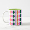 Search for retro diamond pattern mugs Mid century modern