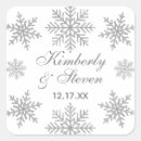 Search for snowflake wedding stickers Elegant