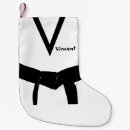 Search for martial arts christmas stockings Black belt