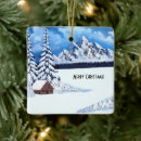 Search for small wonder christmas tree decorations Snowy mountains