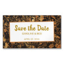 Search for save the date business cards Gold