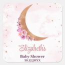 Search for moon baby shower stickers Pink