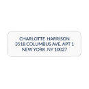 Search for modern monogram return address labels Custom