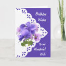 Search for wifes birthday cards Floral