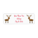 Search for rudolph return address labels Reindeer