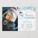 Search for snowman birthday invitations Winter onederland