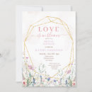 Search for colourful bridal shower invitations Love in bloom